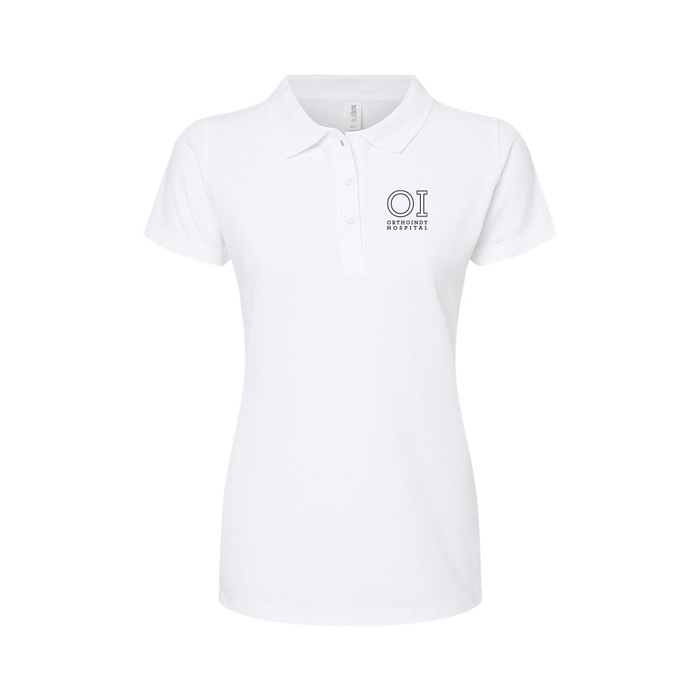 Tultex Women's 50/50 Sport Polo (OrthoIndy Physical Therapy)