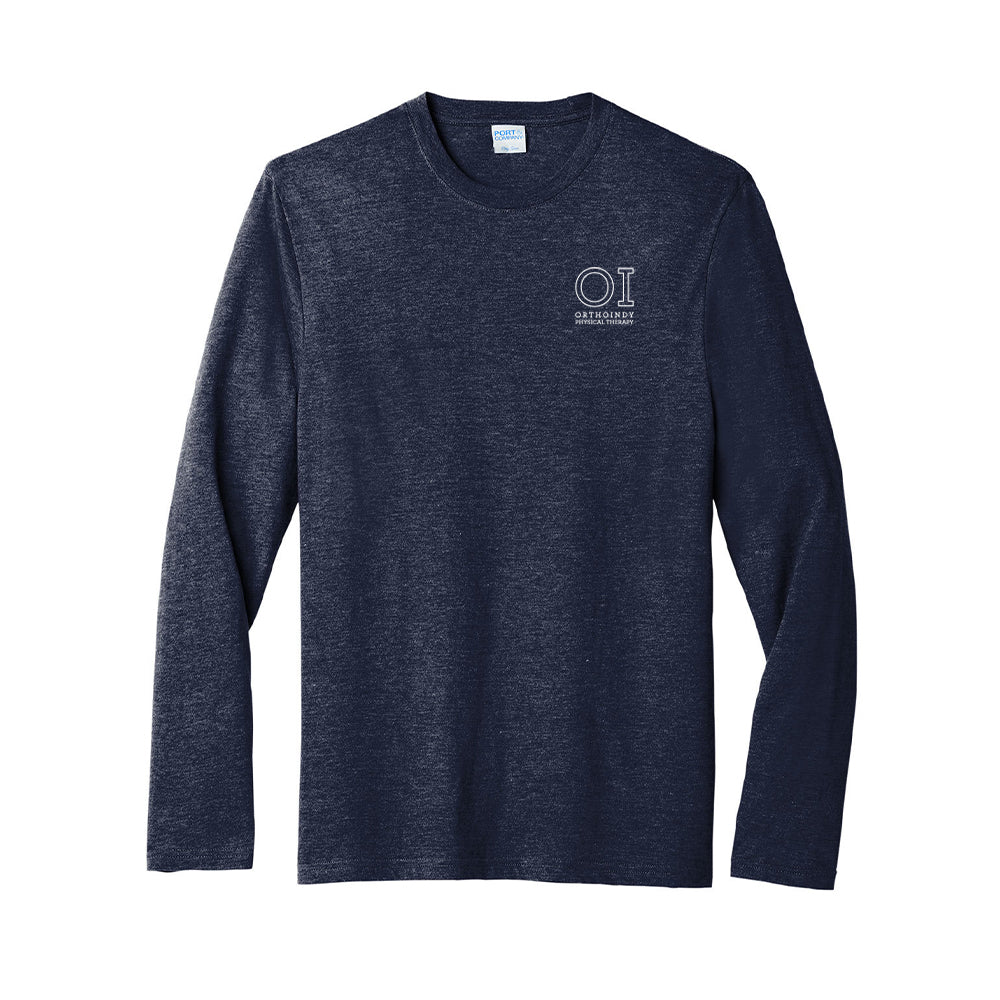 Port & Company Tri-Blend Long Sleeve Tee (OrthoIndy Physical Therapy)