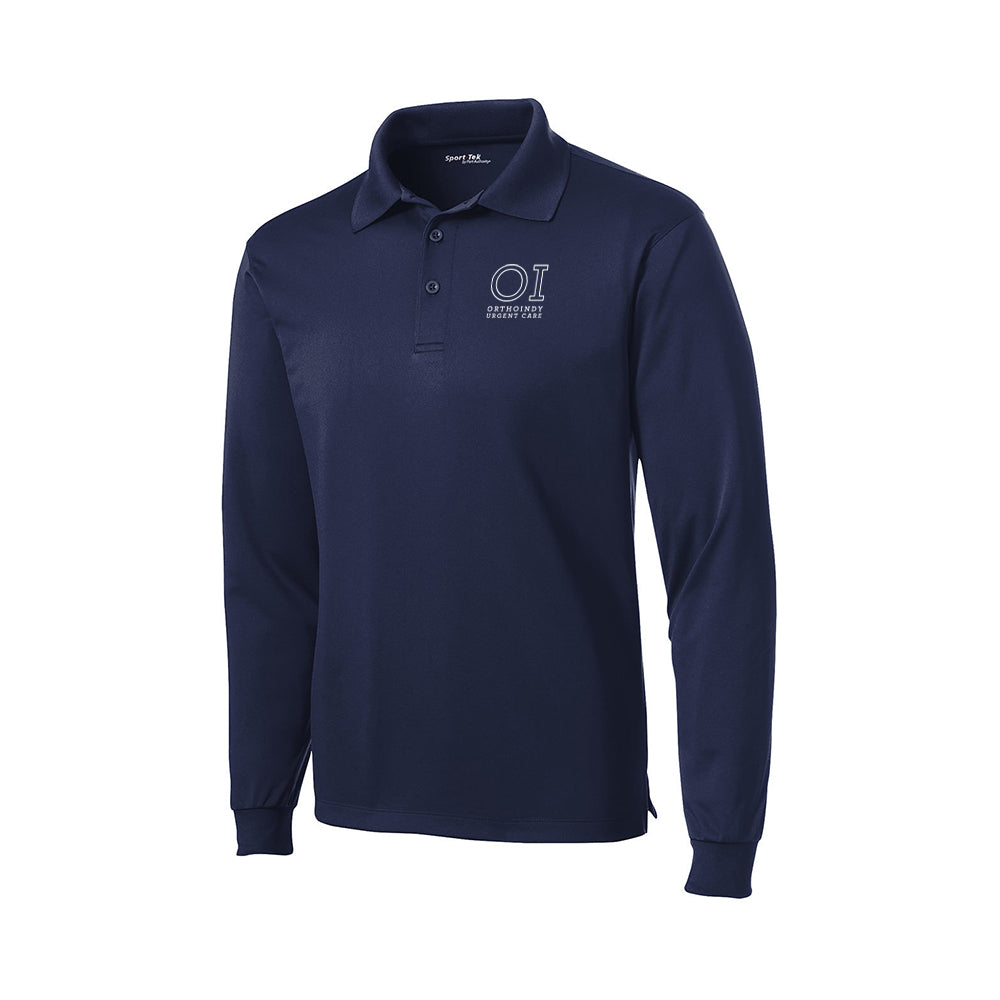 Sport-Tek Long Sleeve Micropique Sport-Wick Polo (OrthoIndy Urgent Care)