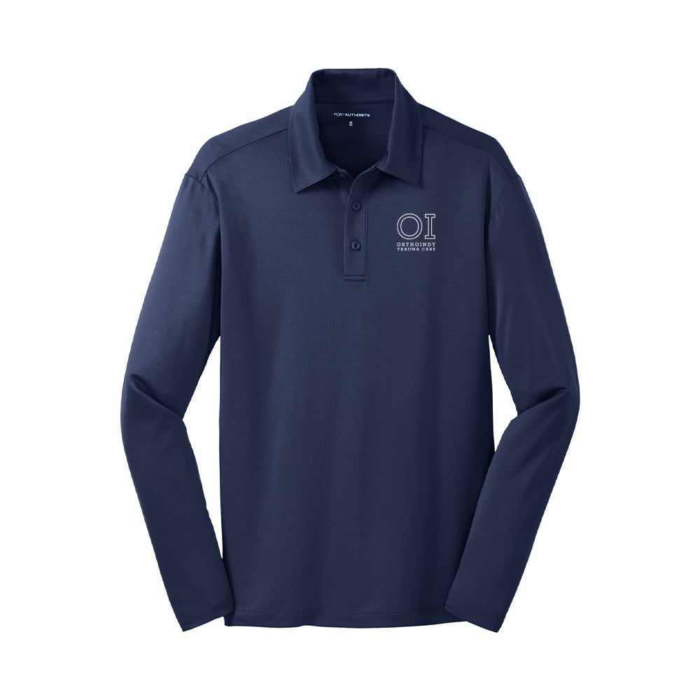 Port Authority Silk Touch Performance Long Sleeve Polo (OrthoIndy Trauma Center)