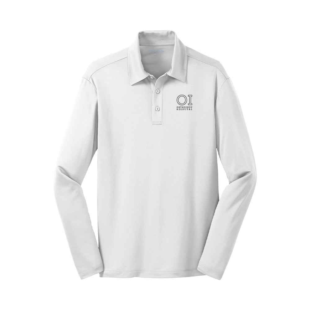 Port Authority Silk Touch Performance Long Sleeve Polo (OrthoIndy Hospital)