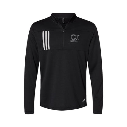 Adidas 3-Stripes Double Knit Quarter-Zip Pullover (OrthoIndy Physical Therapy)