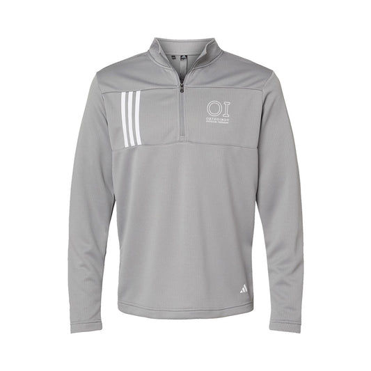 Adidas 3-Stripes Double Knit Quarter-Zip Pullover (OrthoIndy Physical Therapy)