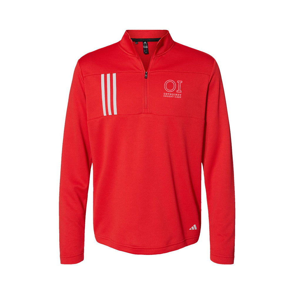 Adidas 3-Stripes Double Knit Quarter-Zip Pullover (OrthoIndy Urgent Care)