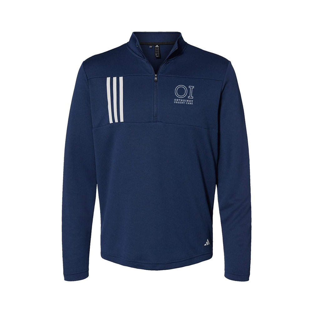 Adidas 3-Stripes Double Knit Quarter-Zip Pullover (OrthoIndy Urgent Care)