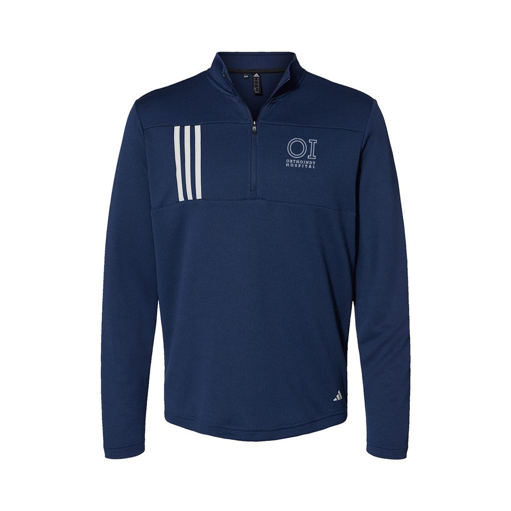 Adidas 3-Stripes Double Knit Quarter-Zip Pullover (OrthoIndy Hospital)