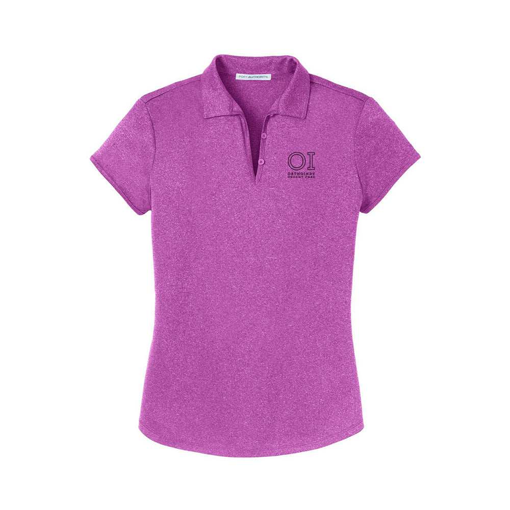 Port Authority Ladies Trace Heather Polo (OrthoIndy Urgent Care)