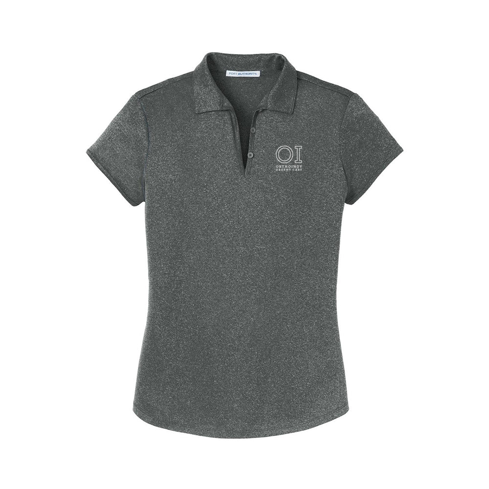 Port Authority Ladies Trace Heather Polo (OrthoIndy Urgent Care)