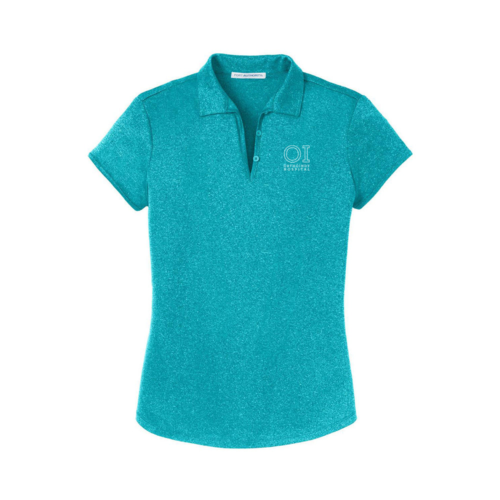 Port Authority Ladies Trace Heather Polo (OrthoIndy Physical Therapy)