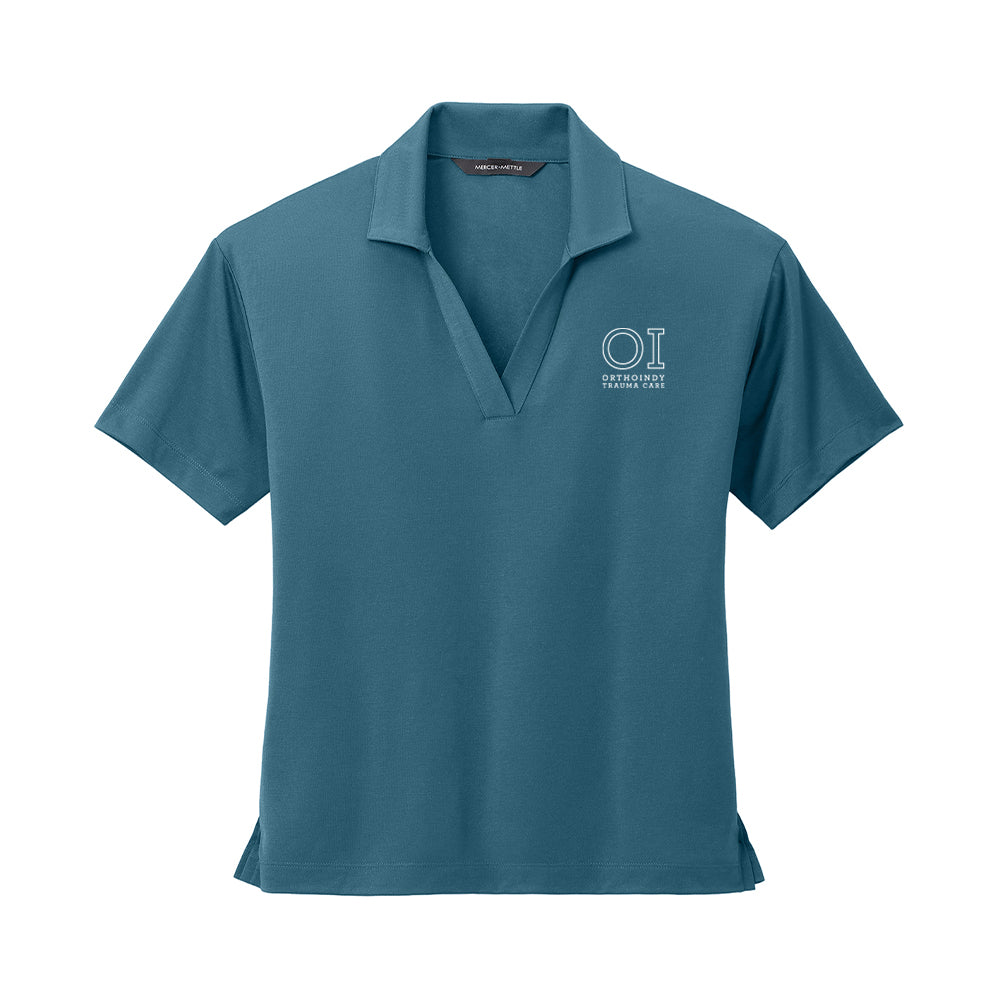 MERCER+METTLE Women's Stretch Jersey Polo (OrthoIndy Trauma Center)