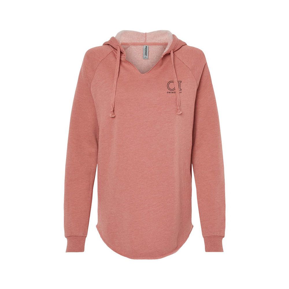 Independent Trading Co. - Women’s Lightweight California Wave Wash Hooded Sweatshirt (General OrthoIndy)